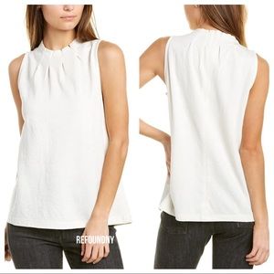 Club Monaco | Pleated Mock Neck Top